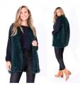 "Monroe" Emerald Faux Fur Vest