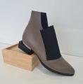 ZOSHI & CO "Tivoli" Leather Boots - TAUPE