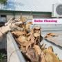 Gutter cleaning to prevent drainage issues, flooding, and leaking issues.