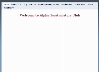Alpha Toastmasters Club's website
