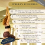 Weekly yoga timetable