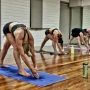Hot Yoga Standing Separate Leg Head to Knee pose
