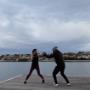 Early morning boxing sessions with Zhara