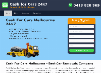 Cash For Cars 24x7's website