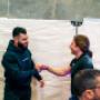Personal Training client at her competition with our head coach Moe