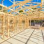 New custom home frame