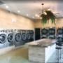 Inside the laundromat