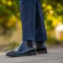 Black chelsea boots