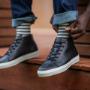 Black high top sneakers
