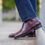 Brogues in Burgundy