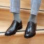 Brown leather shoes