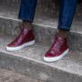 Burgundy High top sneakers