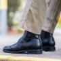 black brogues boots