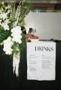 wedding drinks sign