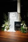 linen seating plan and welcome sign