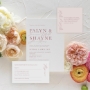 romantic wedding invitation suite
