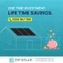Invest once in solar and enjoy the lifelong savings
