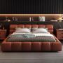 Marcelliflex Hambur Bed Frame Brown Caramel
