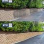 Retaining Wall pressure washing