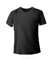 Plain black t-shirt