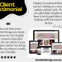 Client testimonial