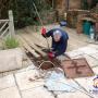 24 hour plumber sydney unblocking a drain using a drain snake and hydro jetting equipment