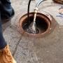commercial 24 Hour Plumber Sydney check a pipe using a camera after hydro line jetting the pipe at a