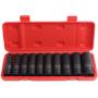 1/2 Inch Dr Deep SRUNV Impact Socket Set, 10Pcs, (10-24MM)