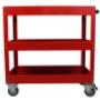 New ESSupplier Bigger & Wider Tool Trolley Cart Storage Red