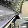 Gutter clean of slate roof gutters
