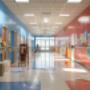 School hallway being painted in Parramatta
