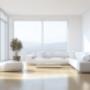 living Room with Rendered Walls