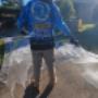 Aplying Soft Wash solution before pressure washing driveway