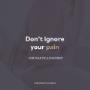 Don't ignore your pain