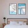 Abstract Bondi wall art print set