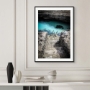 Framed coastal wall art italy