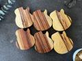 Guitar Shaped Coasters – Set of 6
