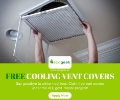 Evaporative cooling vent covers