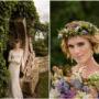 bride in Albion farm venue posing for a photo, was the cover for Hunter valley wedding planner by Thierry Boudan Photography