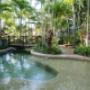 Lagoon style pool with childrens wading area