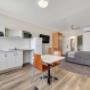 Executive queen with kitchenette
