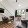 One bedroom loft apartment living room