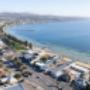 Aerial view of motel