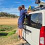 Getting the ladder off the roof racks