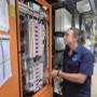 Working on switchboard