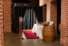 Enclosed booth