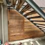Australian Hardwood Screened area with barn door