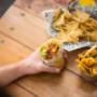 Mild Chicken Cali Burrito with Chips and Corn Chips