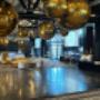 GOldf Spheres Installed at Doltone House Jones bay Wharf