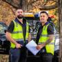 Tim and Jarrod, licensed electricians from Elect Solutions, stand confidently in front of their fully equipped service vehicle in Canberra. Wearing high-vis vests and branded uniforms, they represent the professionalism, skill, and friendly service that define Elect Solutions. Their approachable presence and readiness for the job reflect the team's commitment to reliable and high-quality electrical work across the region.